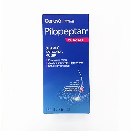 Pilopeptan Woman Champú | Anticaída Capilar Mujer | Cabello | Fortalece, Recupera el Volumen y la Densidad del Pelo | Proporciona Brillo, Suavidad e Hidratación | 250 ml