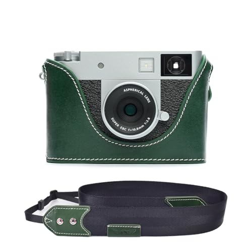TP Original FUJIFILM x-half/X half ��p �n���h���C�h+R�J�����X�g���b�v �{�v �{�f�B�P�[�X �n�[�t�J�����P�[�X �o�b�O �J�o�[ �d�r�����֗� ��ʊJ�� ���� ��p�Ή��J�����J�o�[ (�O���[��)
