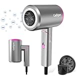 Cadigan ドライヤー 大風量 1500Ｗ ヘアドライヤー 速乾 マイナスイオン 57℃恒温 冷温3段階調整 折り畳み コンパクト 小型 軽量 静音 ディフューザー・ノズル付き 家庭用 ペット 犬用 ヘアケア ヘアサロン 美髪 クリスマス プレゼント PSE認証済み