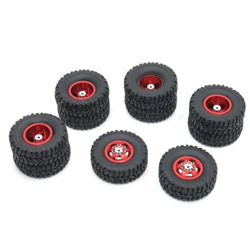 RC�X�y�A�p�[�c For WPL B16 B36 For HengLong For FeiYu For JJR 6WD RC�J�[�p�[�c ���^���A�b�v�O���[�h �t�����g�V���O�����A�f���A���n�u�^�C��(Red)