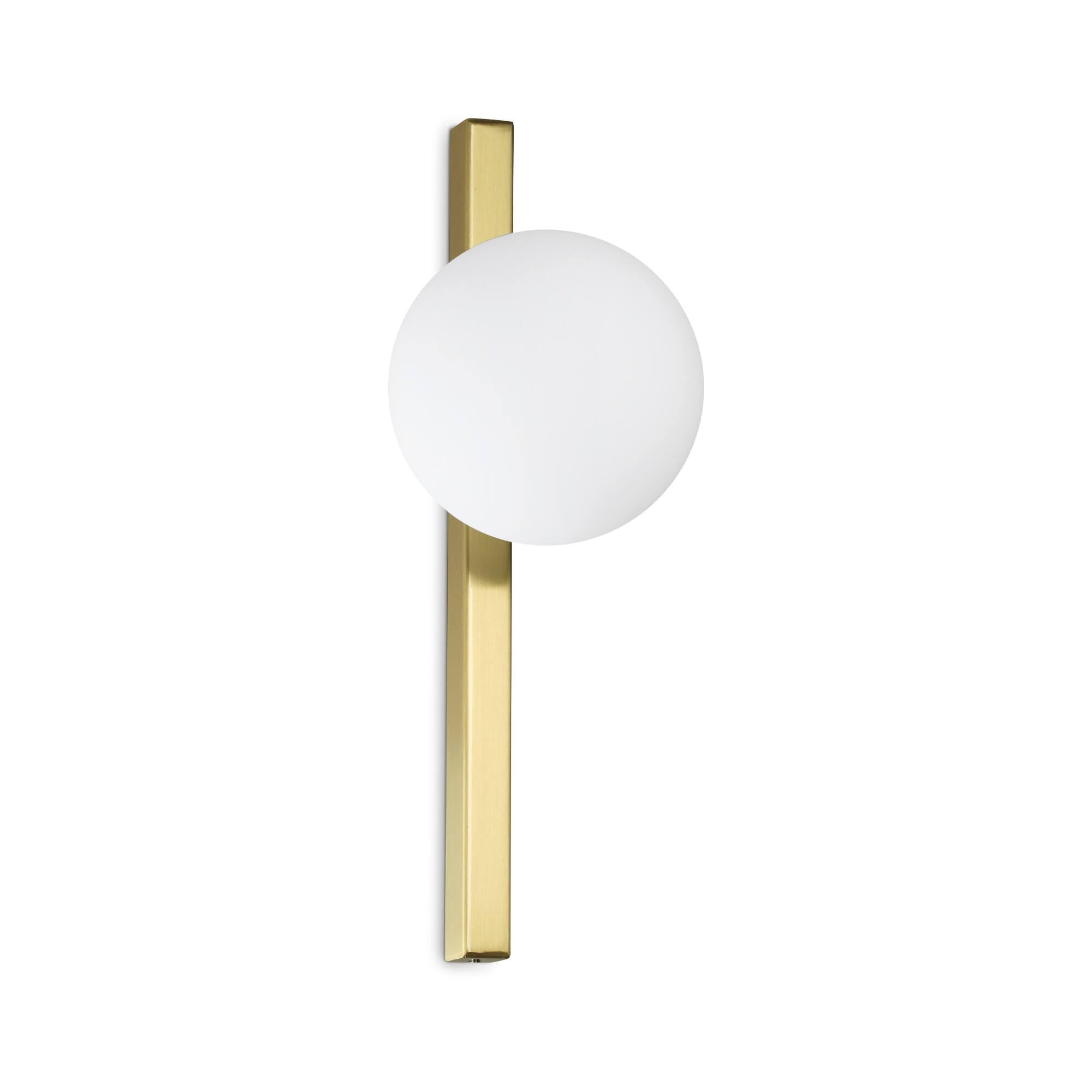 Applique Da Parete Contemporaneo Binomio Metallo Ottone 1 Luce G9 4W 3000K Ip20