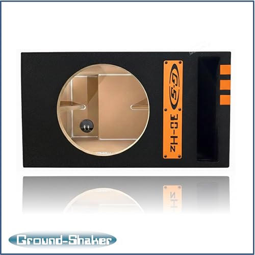 Image of 30HZ Reinforced Competition Single Ported Sub Box Sub Woofer Enclosure Speaker Box Car Audio Subwoofer Ground Shaker Box Ground-Shaker (Orange, 12 inch)
