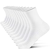 Compression Running Ankle Socks for Men and Women (6 Pairs), Quarter Athletic Socks for Running, ...