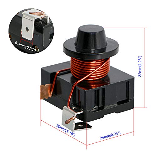 Aopin 1/5Hp (150W) Refrigerator Electromagnetic Starter/Start Relay Compressor 220V Electromagnetic Starter For Car Refrigerator, Portable Freezer, Beverage Cooler, Air-Conditioning Compressor 1 Pcs #TOP1
