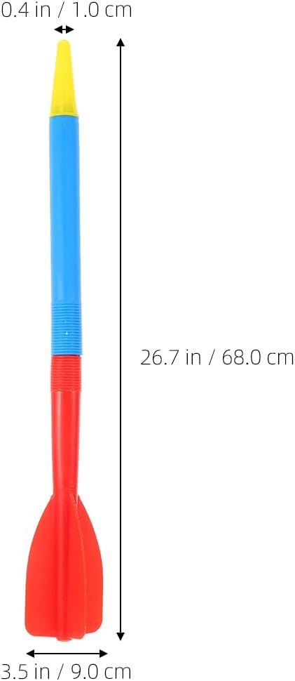 QianShi 2pcs Kids Javelin Training Equipment Soft Training Javelin 300g Plastic Track and Field Javelin Throw Ball Adults Beginner Baseball Throwing Practice Javelin School Competition Props