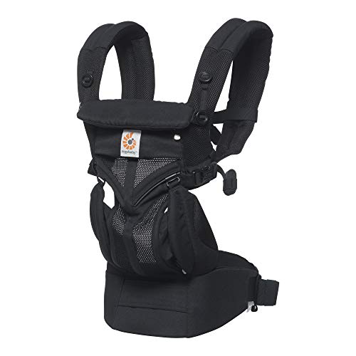 Image of Ergobaby Omni 360 All-Position Baby Carrier for Newborn to Toddler with Lumbar Support & Cool Air Mesh (7-45 Lb), Onyx Black 6.18x9.13x10.43 Inch (Pack of 1)