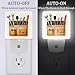 2 pcs Pocket of Tools (3) Night Light LED Night Lights Plug Into Wall - Super Smart Dusk to Dawn Sensor Activated, Automated On & Off, Used for Kitchen, Bathroom, Home Improvement, Bedroom