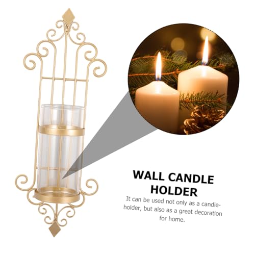 Candelabro de pared de hierro DOITOOL para iluminar tu salón con elegancia 4