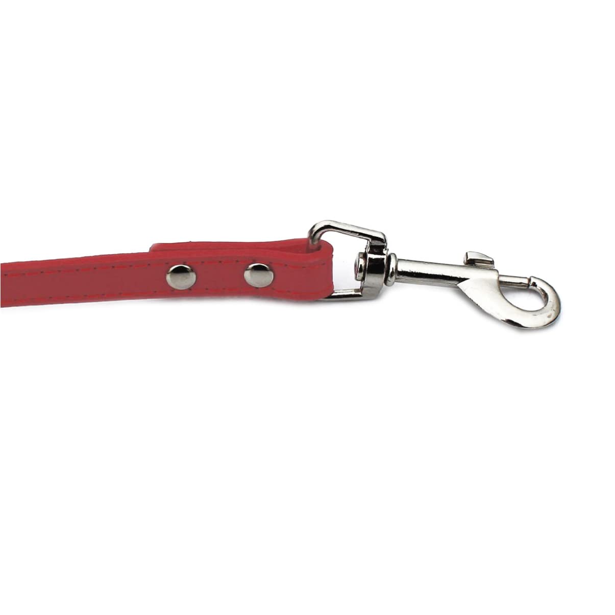 POPETPOP 3pezzi Guinzaglio Pu Per Cani e Gatti Design Pratico e Comfortevole Colore Rosso Con Ring Per Collare Guinzaglio Resistente Per Cuccioli e Animali Domestici