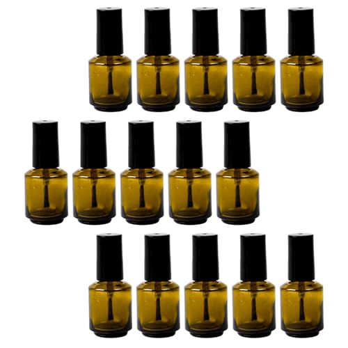 Flacons de vernis à ongles vides en verre Zerodeko pour ajout de paillettes et mélanges DIY