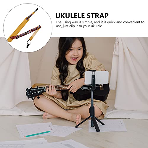 Generic Clip- On Sangle pour ukulélé en coton – Vintage Boho – Avec longueur réglable – Grand coussin en polyuréthane… - Les Beatles, Paul McCartney, John Lennon, RIngo Starr, George Harrison Generic Clip- On Sangle pour ukulélé en coton - Vintage Boho - Avec longueur réglable - Grand coussin en polyuréthane… – Image 4