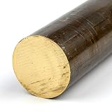 642 Bronze Round Bar, Unpolished (Mill) Finish, ASTM B150/ASTM B150M, 0.5' Diameter, 24' Length, OnlineMetals