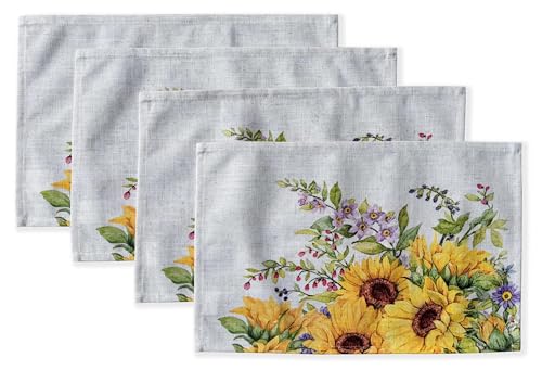 55% Off Sunflower Placemats Set of 4 - Washable & Heat Resistant