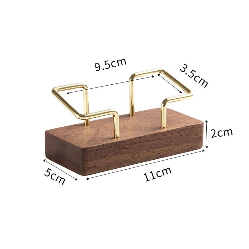 Business Card Carrier Wooden Desktop Business Card Box Hotel Front Desk Metal Business Card Holder Business Large Capacity Business Card Storage Box Business Card Holder Business Card Holder2