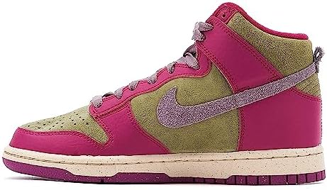 nike dunk high pink green