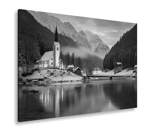 Impression sur toile paysage d'hiver et décoration murale