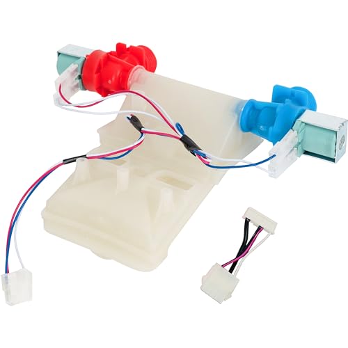 BlueStars W11101906 W11210463 Washer Water Inlet Valve Replacement Part - Compatible with Whirlpool Amana Maytag Washer - Replaces W10701461 W10883458 W10869803 W11038696 AP6329219