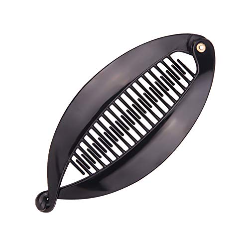 6 piezas de pinzas para cabello en forma de banana, clips de resina con diseño de cola de pez para mujer miniatura 6