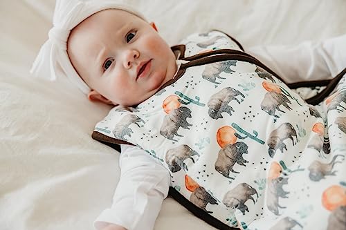 Image of Copper Pearl Baby Sleep Sack, Bison - Wearable Blanket for 12-18 Months, Sleeveless Sleep Sack for Baby Boy or Girl