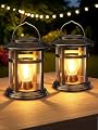 Solar Lantern Outdoor Waterproof, 2 Pack Bright Hanging Solar Lights for Outside Decorative, Upgraded Solar Powered Lanterns LED Lighting for Garden Patio Porch Decor Gifts (Antique Copper)