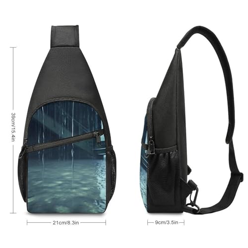 Mochila deportiva tipo sling para senderismo y uso casual miniatura 2