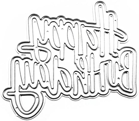 Happy Birthday Metal Die Cuts - Scrapbooking & Card Making Dies For DIY Crafts