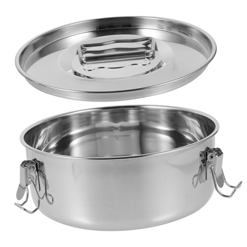 Toyvian Molde para Flan de Acero Inoxidable con Asa Antiescaldado Molde Redondo para Cocina para Postres Quiches y Cocina al Vapor Accesorio Práctico para Regalo Hogar