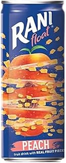 Rani Natural Peach Float Drink 240 ml (Pack of 24)
