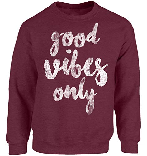Vizor Positivity Crewneck Good Vibes Only Sweatshirts 2