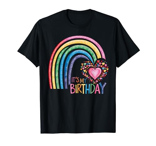 It's My Birthday Girls Cute Happy Birthday Chemises pour femmes T-Shirt