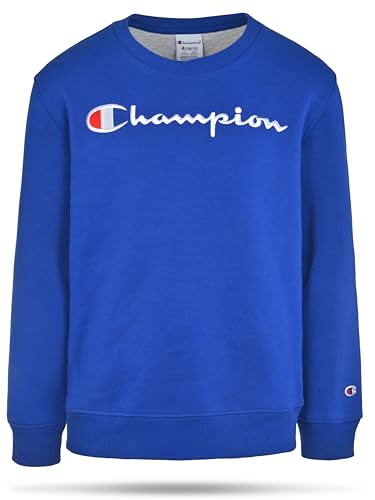 Image of Champion Boys Sweatshirt for Kids Pullover Fleece Crewneck Sweater