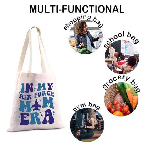 Bolsa tote Air Force Mom ligera y elegante miniatura 5