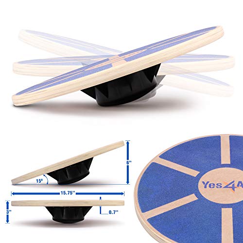 Yes4All L6CJ Wooden Wobble Balance Board thumb #1