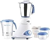 Preethi Blue Leaf Platinum 3-Jar Mixer Grinder, 550-Watt