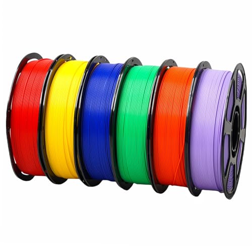 YSJOMJHYS PLA+ Filament 1.75mm Bundle 6KG, 3D Printer PLA Plus Filament Set, Dimensional Accuracy +/- 0.02mm, Individual