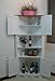 Homecharm-intl 31.1x15.74x63.78-Inch Corner Cabinet ,White(HC-003A)