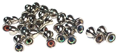 Brule 3-D Brass Dumbbell Eyes (S,M-25/pack, L-20/pack) Fly Tying Streamers