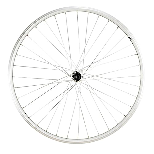 Roue VTC 700x35 arrière double paroi avec moyeu 500 argent haute précision