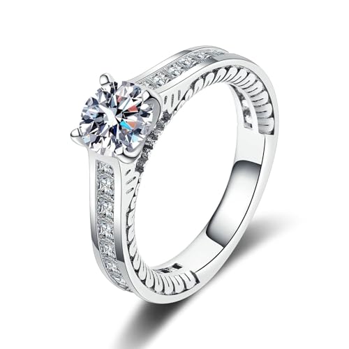 Alliance Femme Argent Idée Cadeau Anniversaire Romantique en Pierre