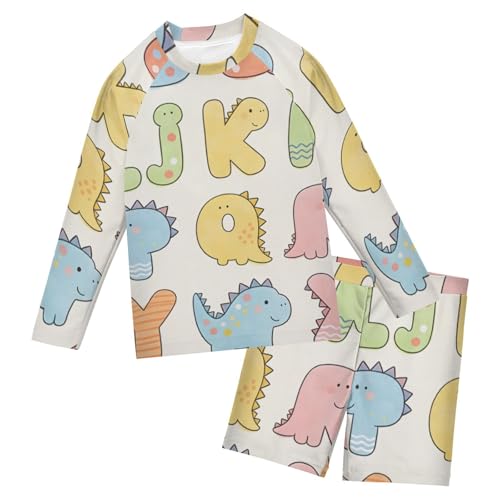 Traje de baño de dos piezas UV para niños con manga larga anti rozaduras