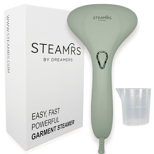 STEAMRS Dampfglätter 1500W, Minze - 20 Sekunden Aufheizzeit für schnelle Faltenentfernung für alle Stoffe - Kraftvoller Hand-Dampfer mit Soft-Touch-Oberfläche und Edelstahldüse - Perfekt für Reisen