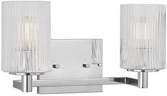 Sea Gull Lighting GLV1042CH Lando - 2 Light Bath Vanity-7.75 Inches Tall and 14.25 Inches Wide, Finish Color: Chrome