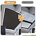 Car Panorama Sunroof Sunshade Curtain Cover Assembly for Mercedes-Benz GLE 350 GLE350 Coupe C167 (Black)