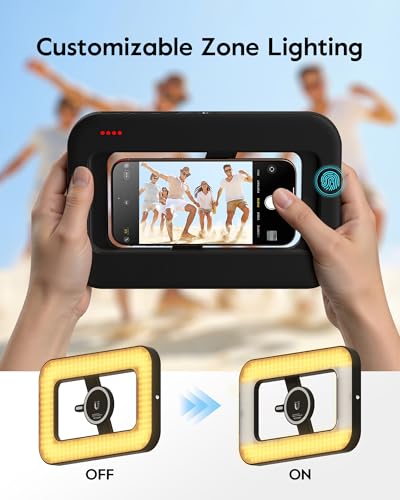 Image of Magnetic Ring Light with Stand and Phone Clip, 62 inch Tripod for iPhone with Light, 6000mAh Phone Tripod with Light for Video Recording, TikTok, YouTube, Vlogging, Selfies, CRI>95