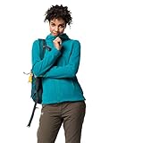 Atmungsaktiv Jack Wolfskin Damen SKYWIND HOODED JACKET W Fleecejacke, dark cyan, XXL