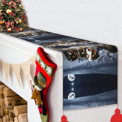 Chemin de table husky lavable pour protéger et décorer votre table basse - 7