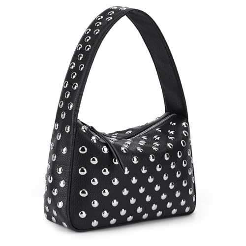 YFGBCX Studded Purses Black Shoulder Bag Y2K Purse for Women Hand...