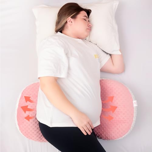 Melo Mama Pregnancy Wedge Pillow, Maternity Pillow, Portable Pregnancy Pillow, It’s Suitable for Back & HIPS, Ideal for Sleep, Rest, & Sitting, Removable Washable Cover