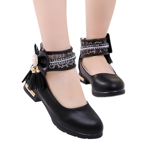 Models Sweet Girls Leather Sandals With Jewelry Tassel Girls Summer Party Wedding Dress Low Heels Toddler Shoess Toddler Jellies2