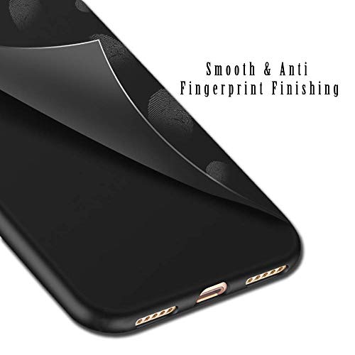 Image of TheGiftKart Sleek Back Cover Case for Xiaomi Redmi Y3 / Redmi 7 | Slim Fit Protective Design | Ultra Matte Finish | Camera Protection Bump | Soft Silicon Back Cover Case (Silicone, Black)